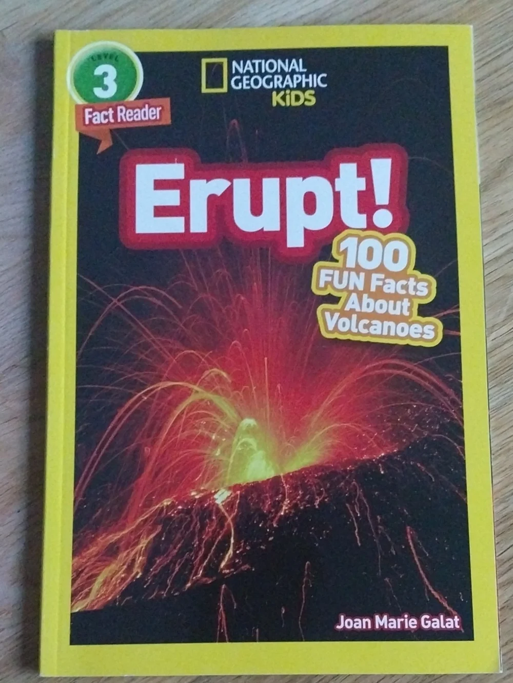 National Geographic Kids Erupt! Volcano Facts Book - Yellow, Red, Black